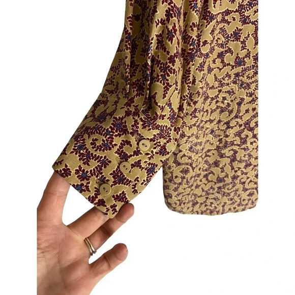 ba&sh Catty Quarter Sleeve Drapey Blouse-sz XS - Picture 10 of 13